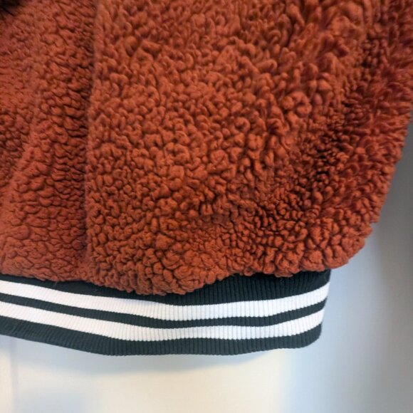 Vintage Nike Sportswear Sherpa Wolf Bomber Teddy Zip Up Jacket size XS - Picture 6 of 6